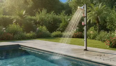 Warmes Wasser für die Außendusche