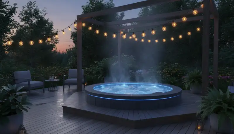 Lichtspiele im Wasser: Ihr LED Whirlpool