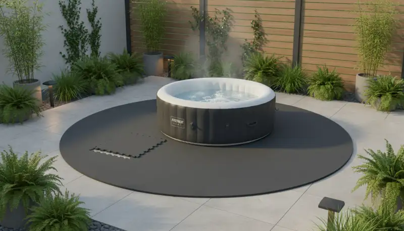 Modulare Bodenschutzplatten: Stabile Basis für Ihren Whirlpool